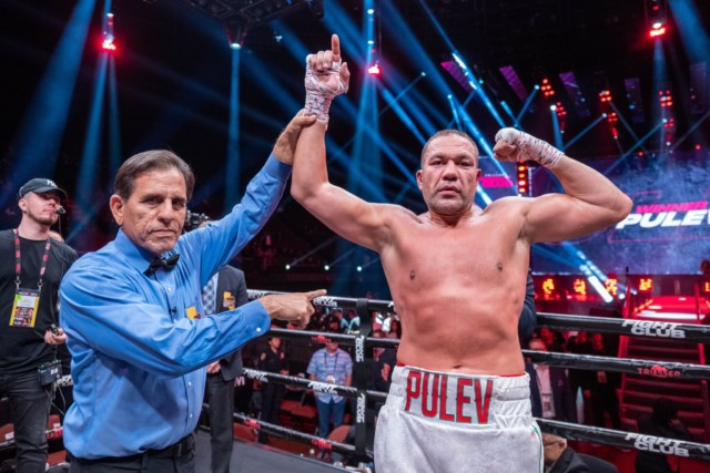 , Watch as Sergey Kovalev smashed in face by ELBOW in cruiserweight points win against Kubrat Pulev’s brother Tervel
