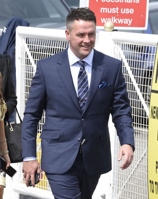 , Michael Owen and daughter Gemma, 19, dress up to the nines for Ladies Day at Chester races