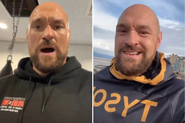 , Tyson Fury shows off his and wife Paris’ new custom-made gold bed and sofa and jokes it will ‘get a lot of action’