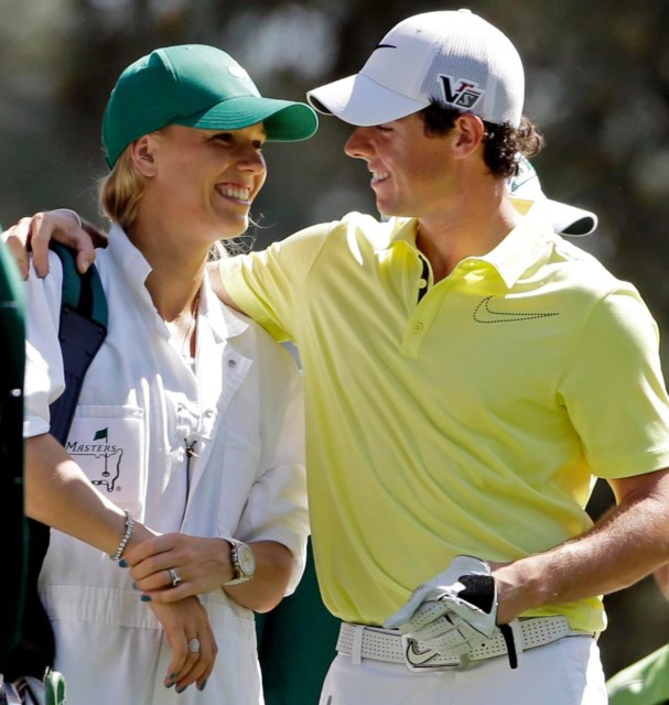 McIlroy and Caroline Wozniacki share a tender moment at The Masters