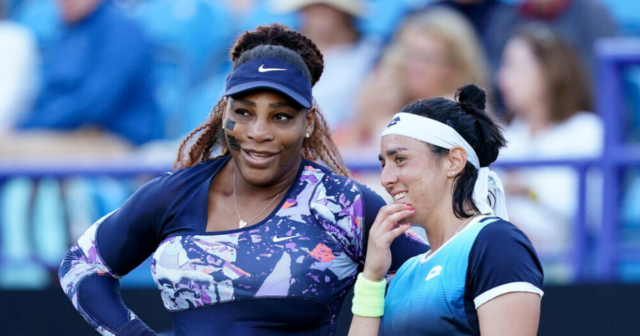 , Why does Wimbledon star Serena Williams wear plasters on her face when she plays?