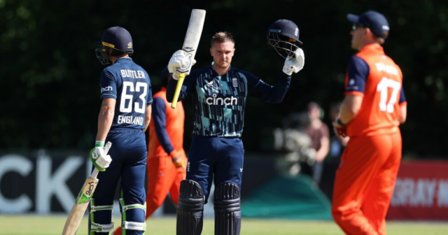 , Jason Roy smashes century as England cruise to Netherlands series whitewash with Eoin Morgan’s future in more doubt