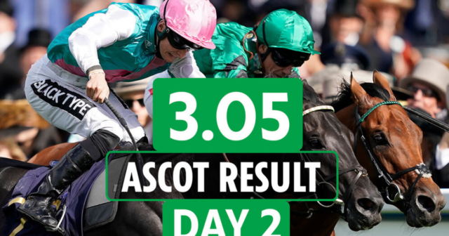 , Who won the 3.05 at Ascot? How EVERY horse finished in the Queen’s Vase