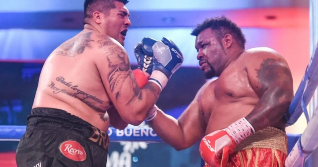 , Cheat ‘Big Baby’ Jarrell Miller – weighing 341lbs – wins first fight in three-and-a-half years on ‘KO to Drugs’ show