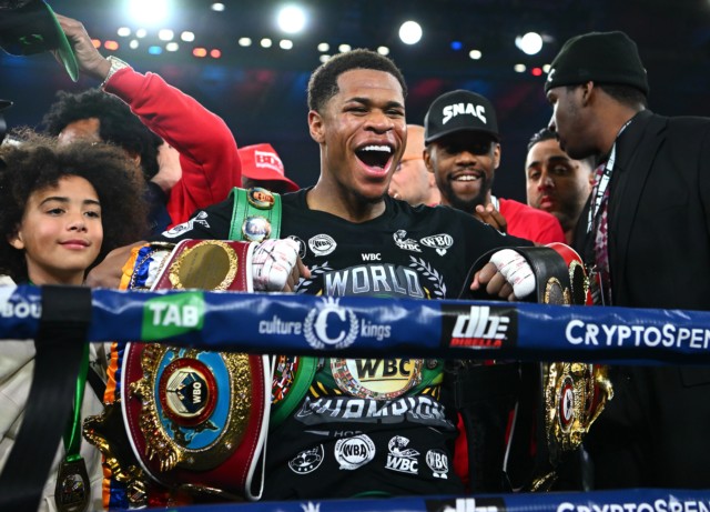 , Watch horror scenes as boxing fans brawl on streets with one sickeningly KO’d after Devin Haney stuns George Kambosos Jr