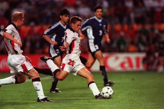 Michael Owen announced himself to the world's stage with a stunning goal against Argentina at the 1998 World Cup 