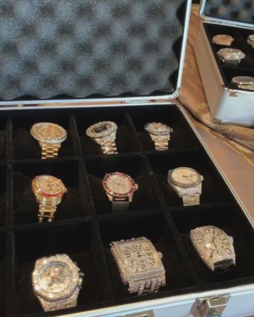 , Boxing legend Floyd Mayweather flaunts 41 diamond-encrusted watches worth a staggering $20million