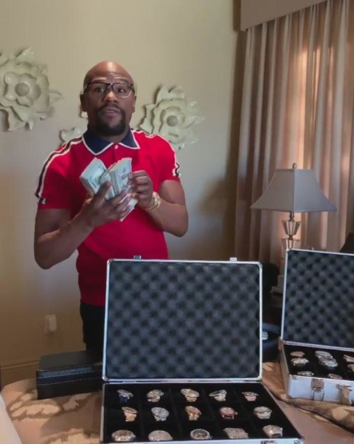 , Boxing legend Floyd Mayweather flaunts 41 diamond-encrusted watches worth a staggering $20million
