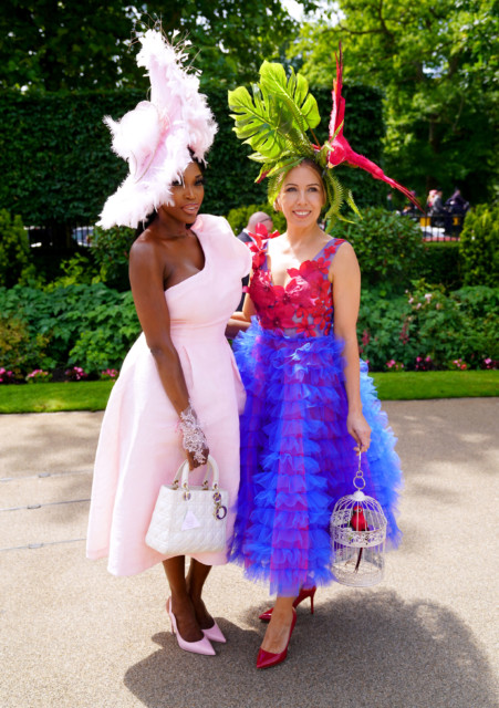 , Royal Ascot racegoers turn heads on Ladies’ Day with flamboyant hats and show-stopping dresses