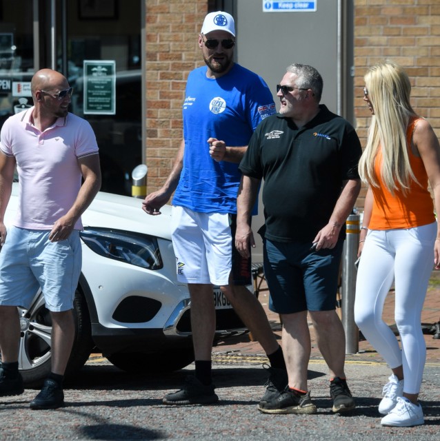 , Tyson Fury grabs lunch after day of filming before squeezing into £250k Ferrari amid talk of return to boxing