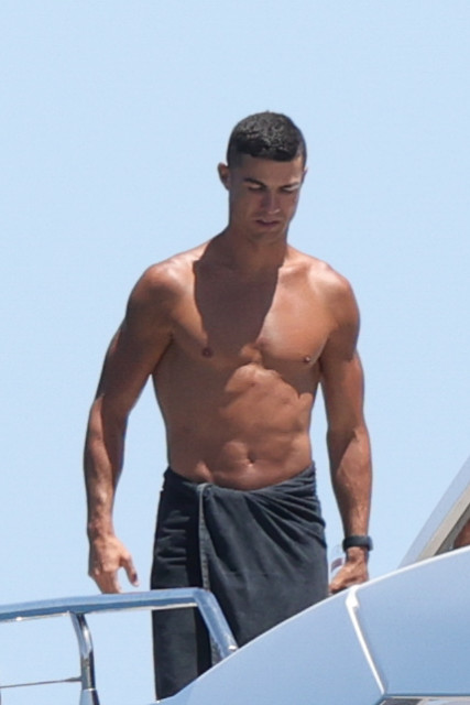 , Georgina Rodriguez sizzles in black bikini alongside Man Utd star Cristiano Ronaldo on superyacht during Ibiza holiday