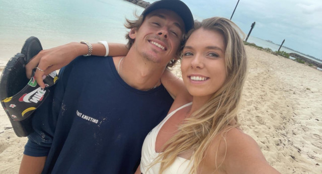 , Tennis star Katie Boulter and her Aussie boyfriend earn first wins at Wimbledon on the same day