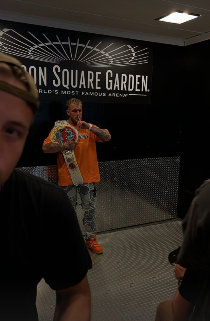 , Jake Paul shows off astonishing £250,000 custom MVP belt equipped with diamond-entrusted gold watches
