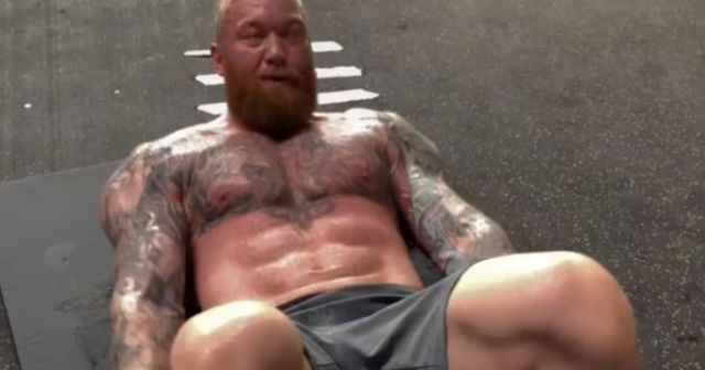 , Watch Thor Bjornsson do 500 CRUNCHES in gruelling training vid as ripped star trains for next fight after Eddie Hall win