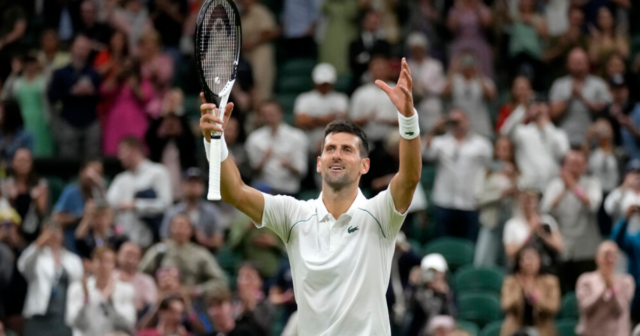 , Novak Djokovic goes 25 matches unbeaten at Wimbledon as No1 seed survives scare to beat Tim van Rijthoven before curfew