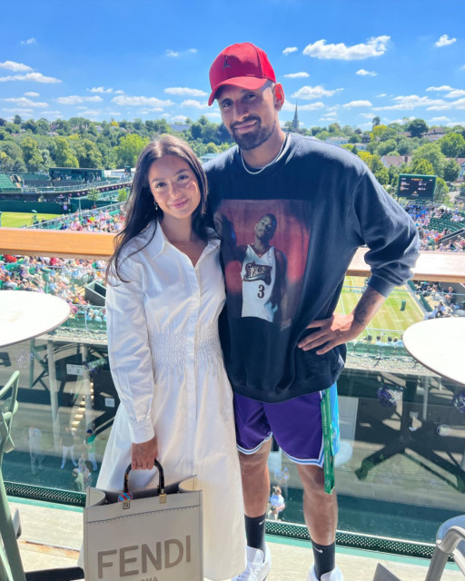 , Kyrgios girlfriend Costeen Hatzi enjoys Wimbledon final despite defeat as she gets close to Tom Cruise and Kate &amp; Wills