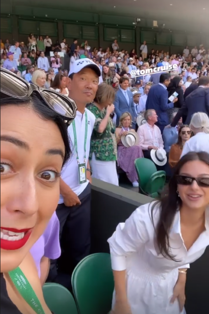 , Kyrgios girlfriend Costeen Hatzi enjoys Wimbledon final despite defeat as she gets close to Tom Cruise and Kate &amp; Wills
