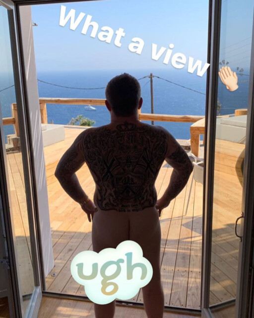 Hatton got a kick out of his bedroom view every morning