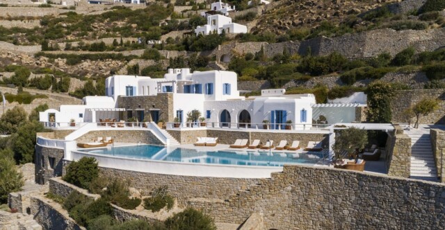 With scenic views of Mykonos, AGL Luxury Villas offer the perfect spot to relax