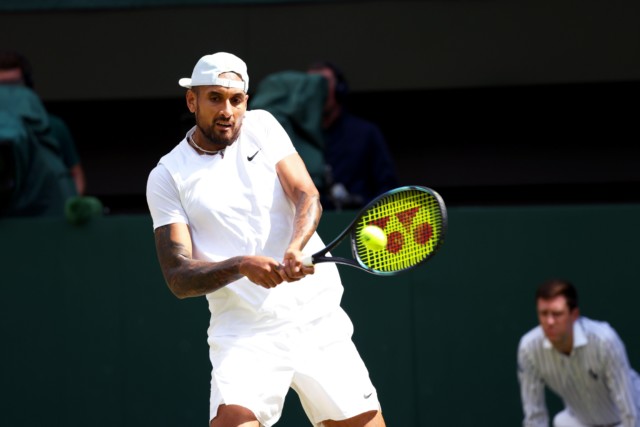 , Nick Kyrgios and influencer girlfriend Costeen Hatzi seen cozying up at Wimbledon as star faces ‘assault’ allegations