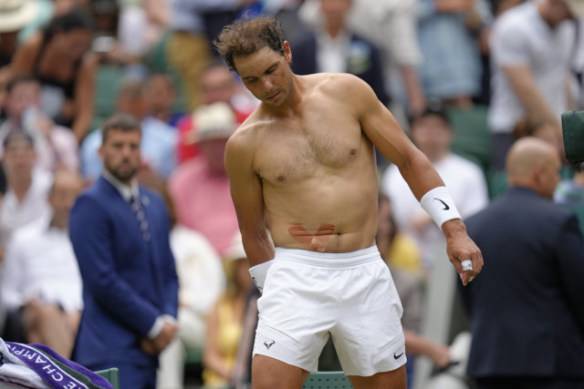 , Rafael Nadal’s final Wimbledon training session footage released as injured tennis legend pulls out of Nick Kyrgios semi