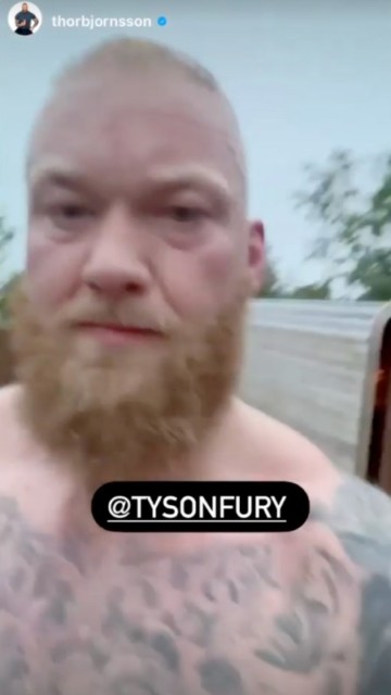 , Watch Tyson Fury declare he’s ‘coming for Thor Bjornsson’ as Game of Thrones star issues ‘bloodbath’ warning to Brit