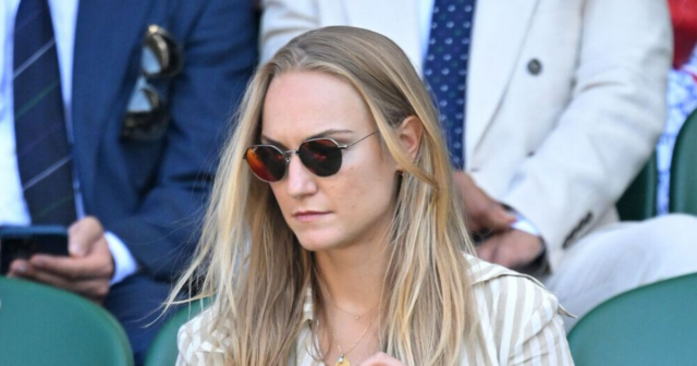 , Cameron Norrie’s stunning girlfriend Louise Jacobi watches his Wimbledon clash against Djokovic with a glass from stands
