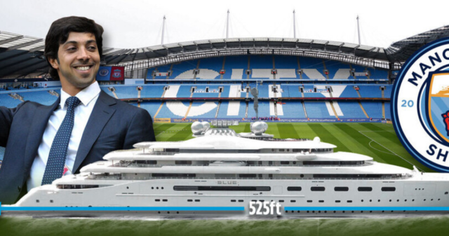 , Man City owner Sheikh Mansour splurges £500m on 525ft megayacht which would just squeeze inside the Etihad stadium