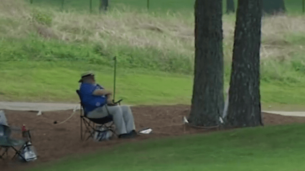 , Watch amazing moment Denny McCarthy sinks ‘hole-in-one’… after ball bounces off fan and into chair cup holder