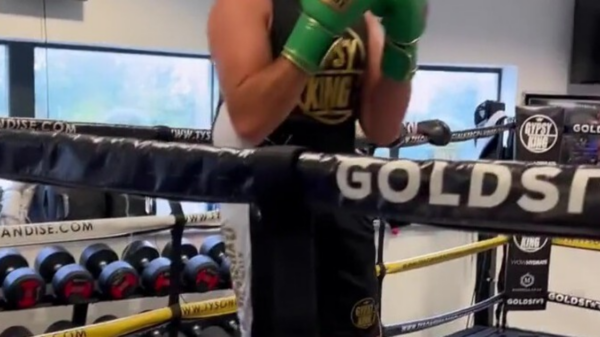, Watch Tyson Fury demonstrate to Anthony Joshua how to attack Oleksandr Usyk’s body as he shares tips with Brit rival