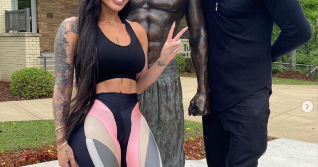 , Deontay Wilder’s girlfriend Telli Swift was emotional after boxer unveiled his own statue
