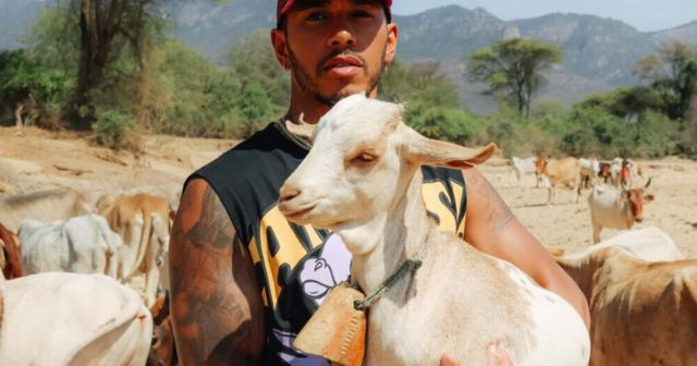 , Fans all saying the same thing as F1 legend Lewis Hamilton shares picture with a goat and calls it his ‘new best friend’