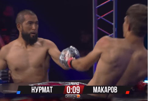 , Shocking ‘arm boxing’ sees defenceless fighters batter each other in the face while holding hands