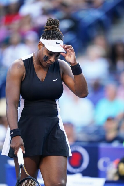 , Serena Williams breaks down in tears on court as tennis legend crashes out of Canadian Open ahead of upcoming retirement