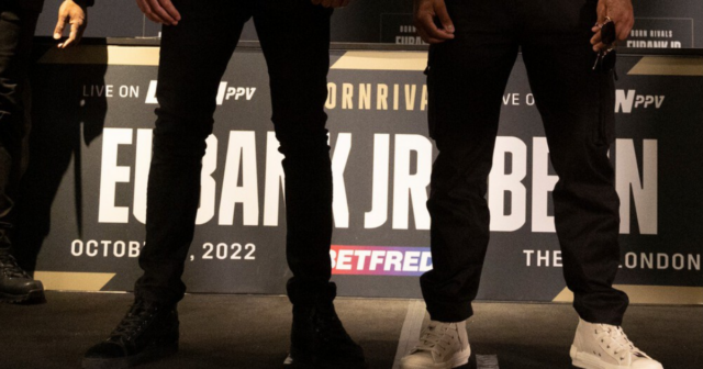, PICTURED: Chris Eubank Jr dons $10,000 Floyd Mayweather-style Louis Vuitton jacket at first Conor Benn press conference