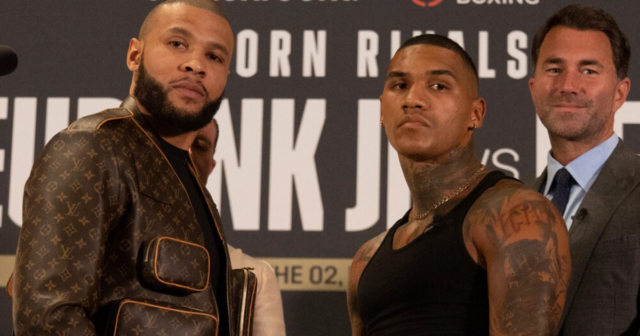 , Conor Benn’s trainer Tony Sims fears if ‘heavy’ Chris Eubank Jr will make 157lb catchweight causing fight to be OFF