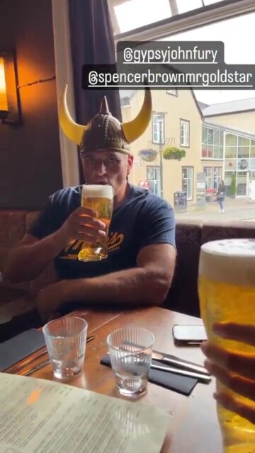 , Tyson Fury and dad John mock Games of Thrones’ Thor Bjornsson amid fight talks by dressing up in Viking hats in Iceland