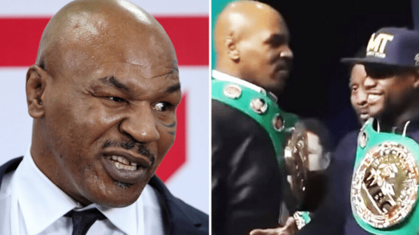 , Mike Tyson says he’d ‘kick Floyd Mayweather’s a**e’ if the boxing legends ever came to blows