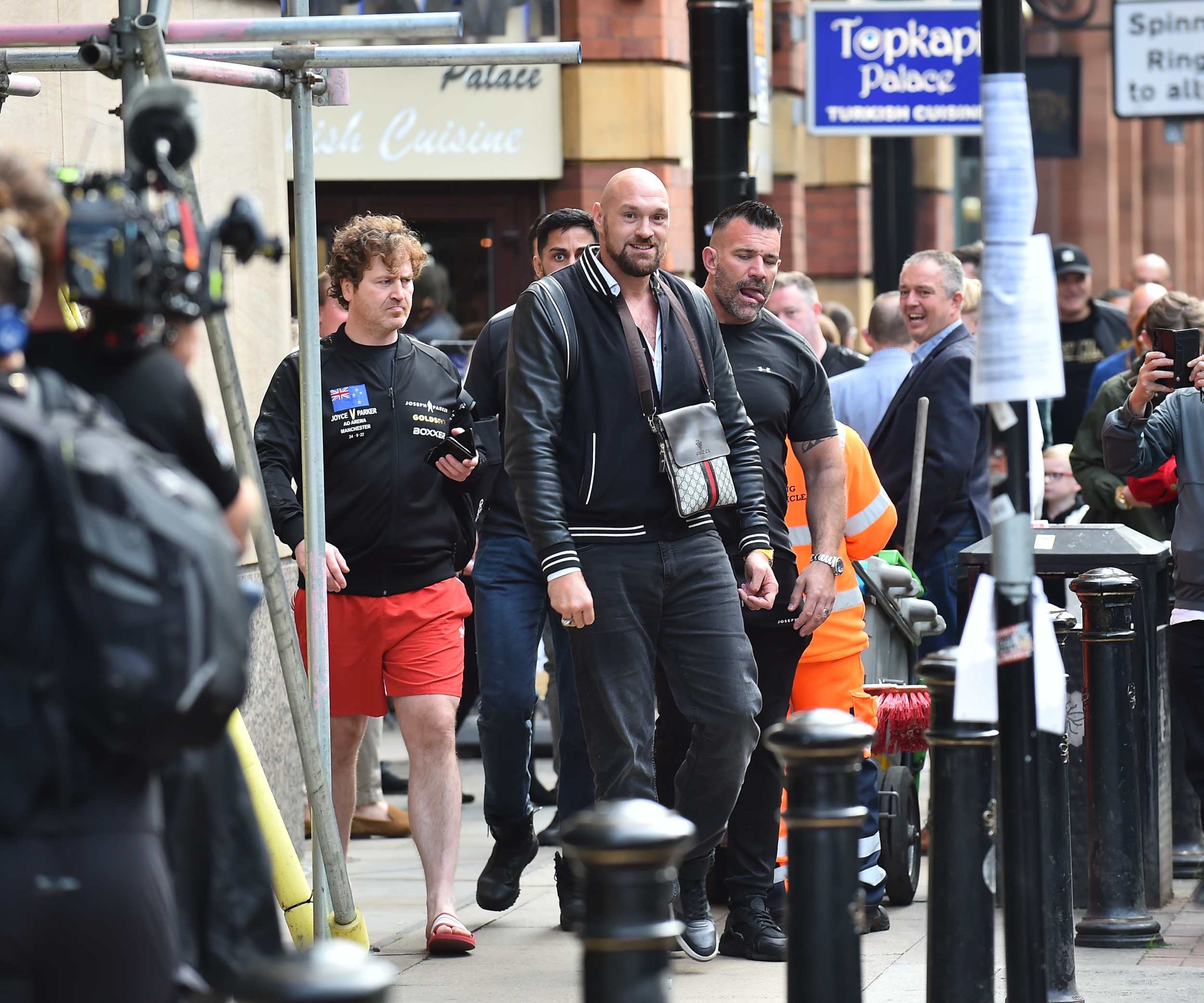 , Tyson Fury spotted out and about in Manchester as boxing champion films secret scenes for Netflix docuseries