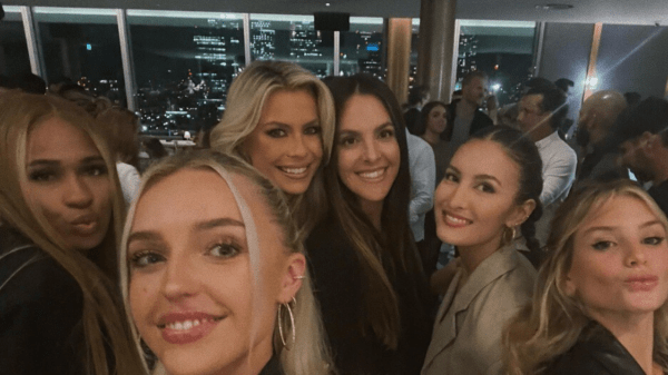 , Morgan Riddle socialises with her tennis WAG pals in London as boyfriend Taylor Fritz wins Laver Cup