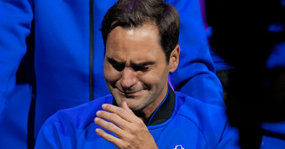 , Watch moment Roger Federer breaks down in tears in emotional Laver Cup interview after final ever tennis match