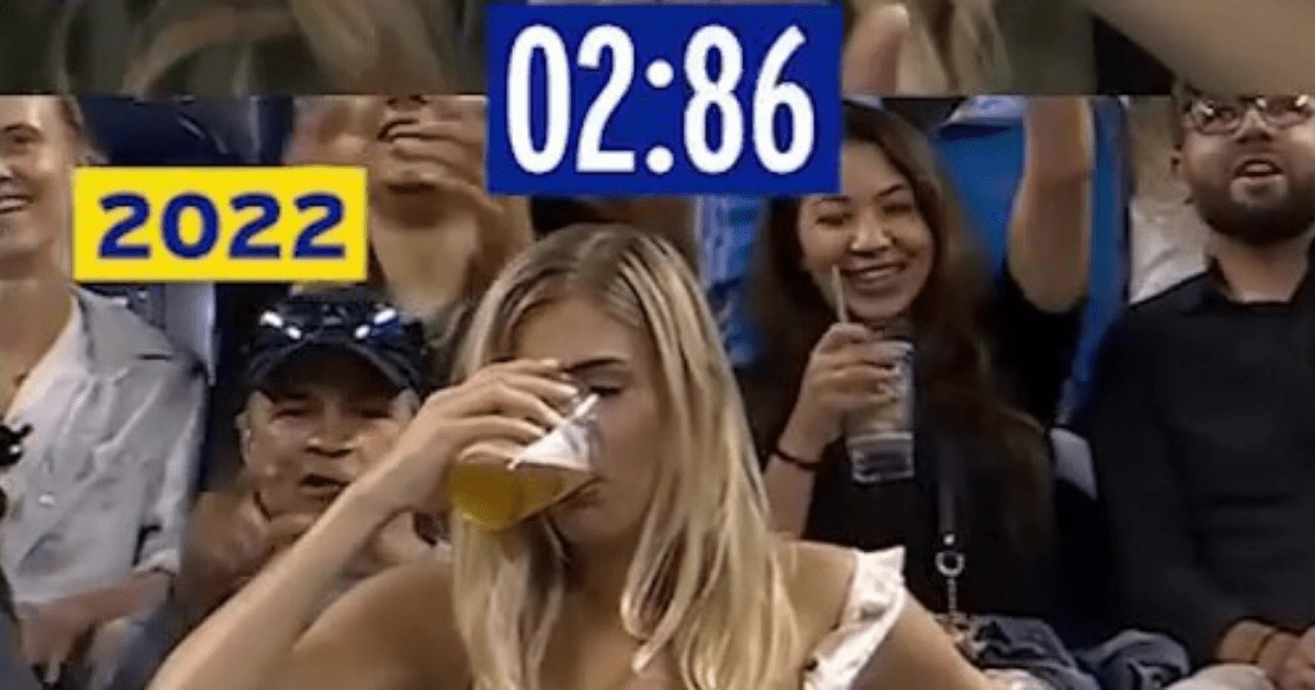 , Fans all say the same thing as US Open fan who went viral for chugging of beer sinks another cup 12 months later