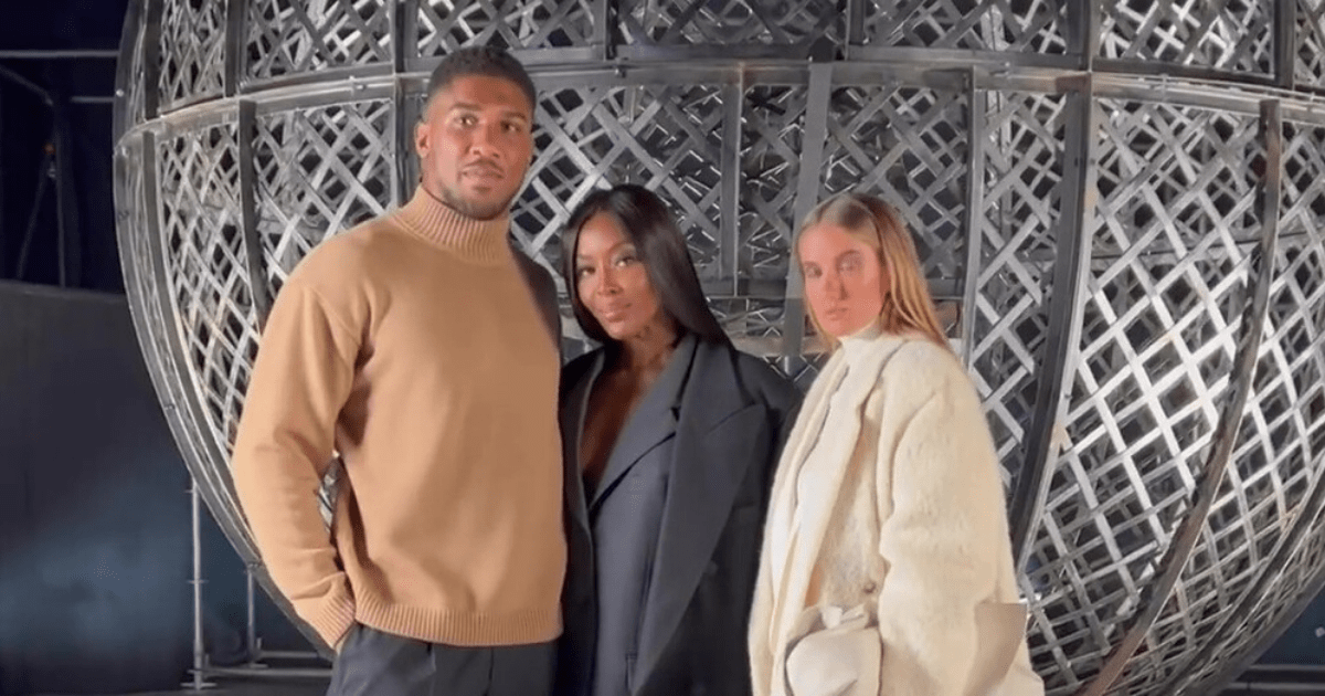 , Anthony Joshua hugs ‘world’s sexiest athlete’ Alica Schmidt and Naomi Campbell at Milan Fashion Week