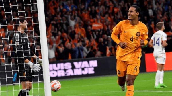 , Holland 1 Belgium 0: Liverpool star Virgil van Dijk wins it to send Louis van Gaal’s men into Nations League finals
