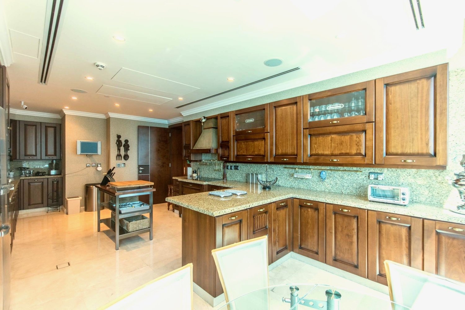The kitchen is ideal for cooking at home