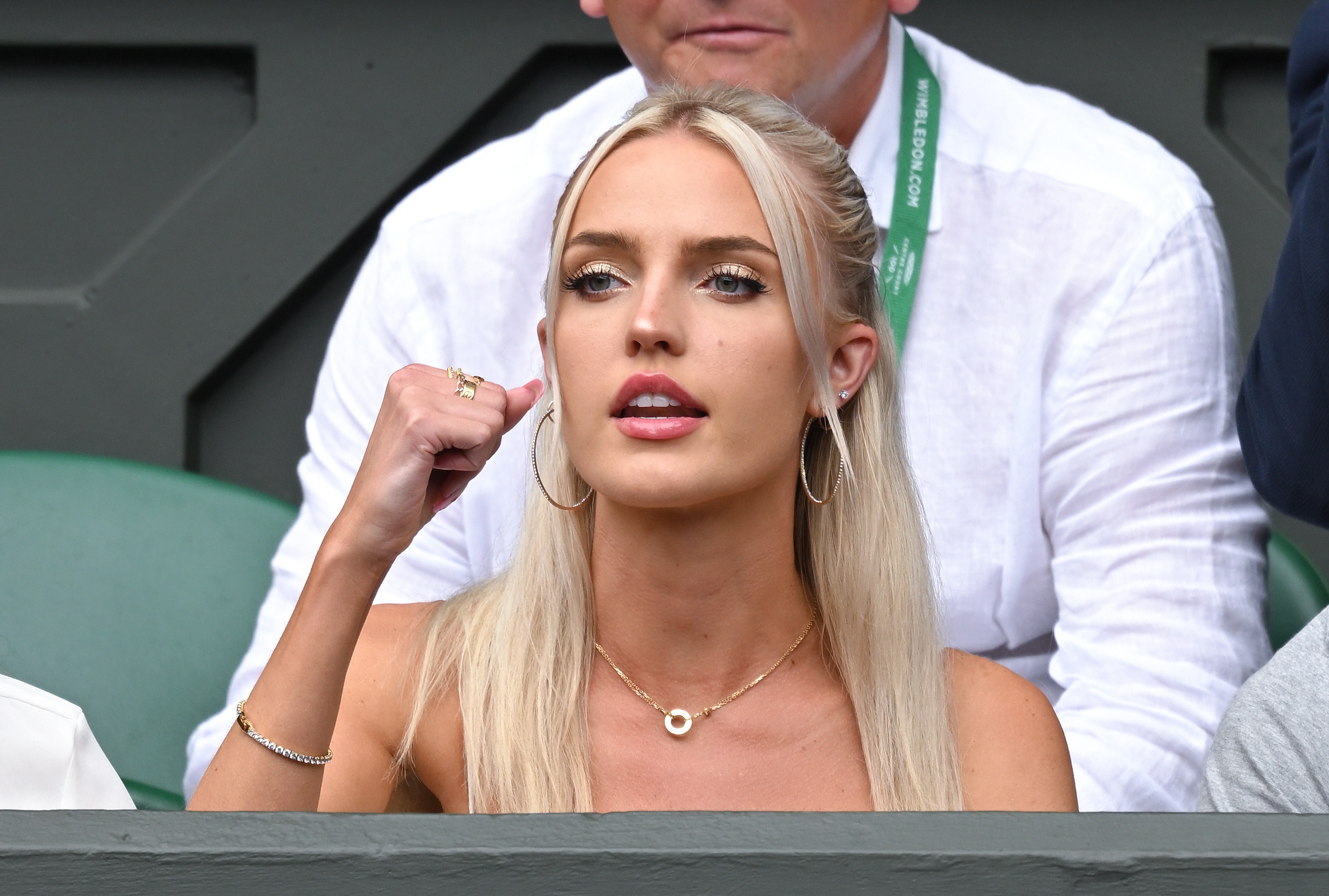 , Tennis Wag Morgan Riddle sends fans into meltdown on return to London for Laver Cup after stealing show at Wimbledon