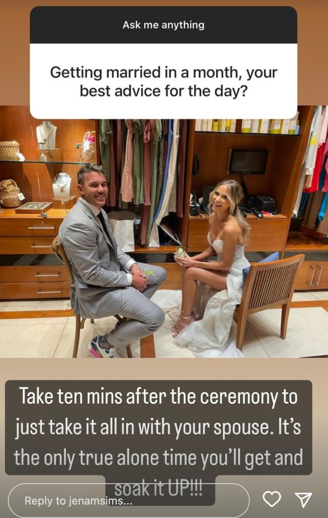 , Stunning Jena Sims printed sexy lingerie pictures of herself inside Brooks Koepka’s wedding jacket to ‘surprise’ golfer