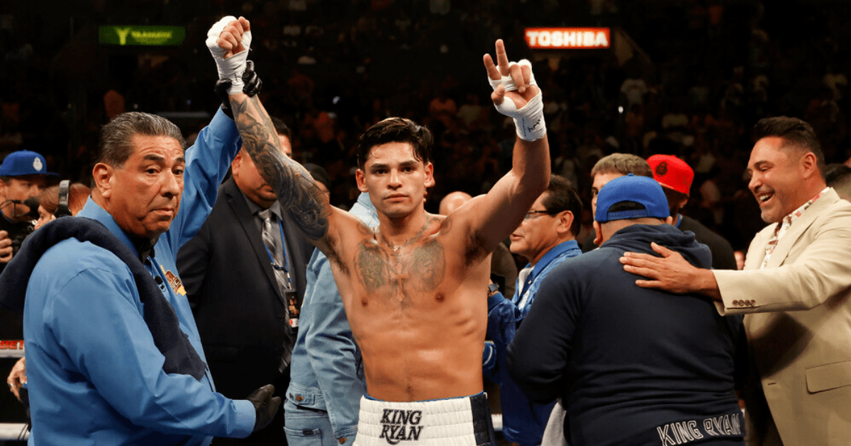 , Ryan Garcia and Gervonta Davis clash in fiery nightclub bust-up and split up by security ahead of proposed fight