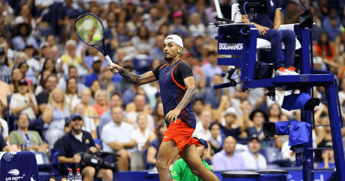 , ‘I’m going to look like an idiot’ – Watch Nick Kyrgios lose point for illegal shot from other side of court at US Open