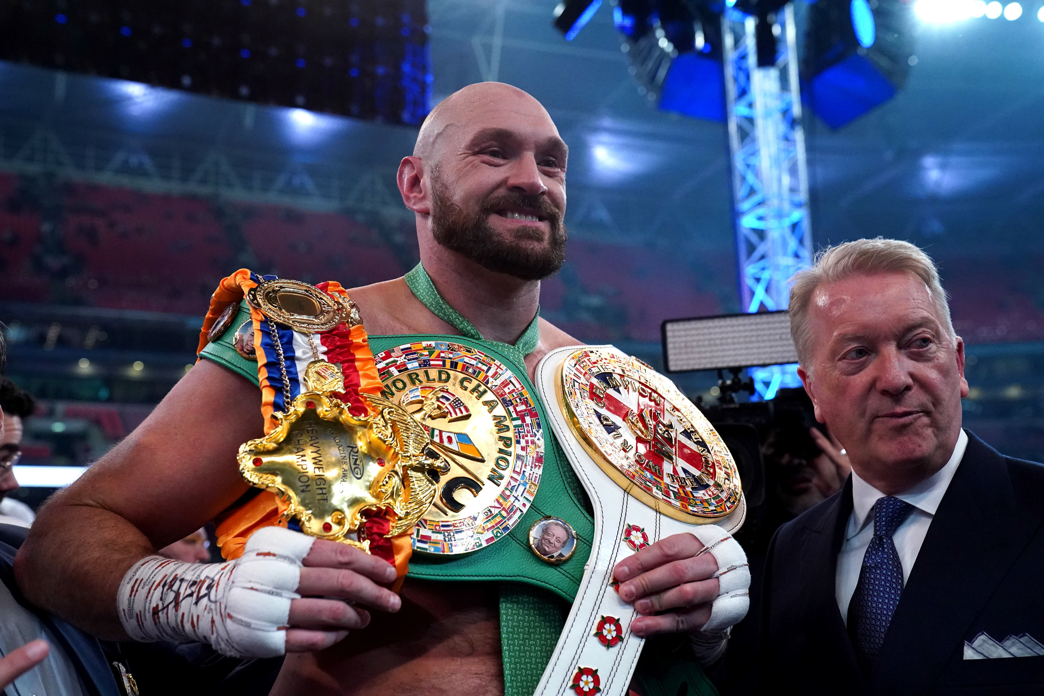 , Anthony Joshua has been sent contract by Tyson Fury confirms Frank Warren as Battle of Britain fight edges closer